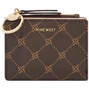 Nine west status logo small zip wallet
